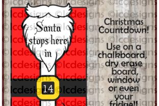 Adorable Santa Stops Here - Perfect for Crafts and Graphics