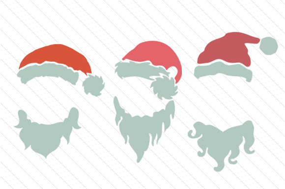Charming Santa Hat Monogram Frames for Holiday Embroidery