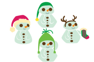 Charming Snowman with Christmas Hat for Crafts