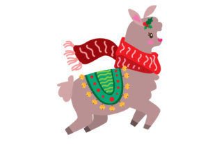 Christmas Llama: A Festive Addition to Your Craft Brand
