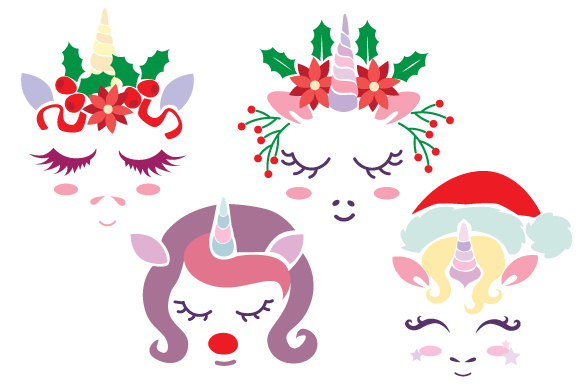 Christmas Unicorn Face: A Charming Addition for Holiday Crafts