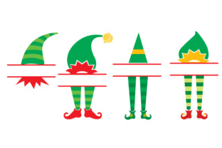 Elf Split Monogram Frames: A Festive Craft for Christmas