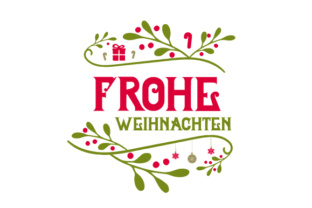 Frohe Weihnachten: A Festive German Greeting for Christmas Crafts