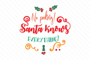No Peeking Santa Knows Everything: A Christmas Craft Design Review