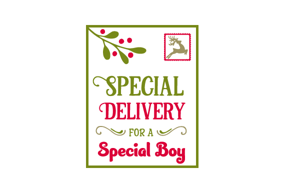 Special Delivery for a Special Boy Santa Bag