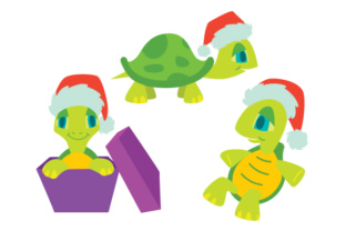 Turtles with Santa Hat Design Set: A Festive Embroidery Review